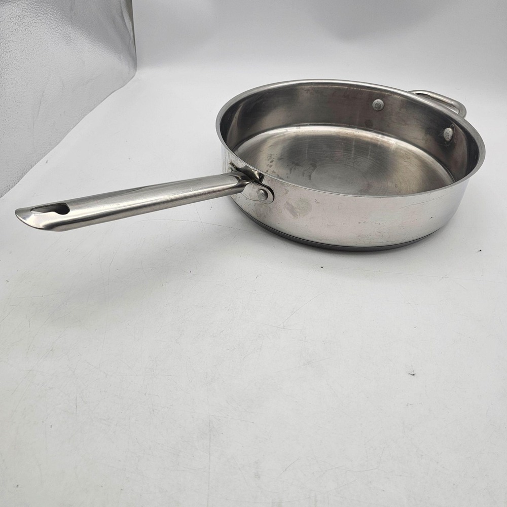 Wolfgang Puck Cafe Collection Saute Pan 10 Inch Silver Stainless Steel 042005